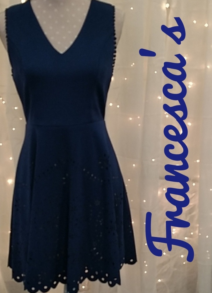 Francesca's Navy Blue Dress size Small